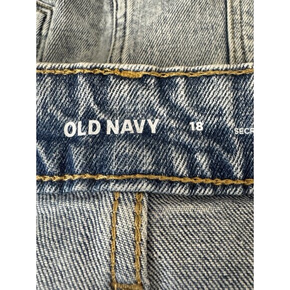 ON High Rise Pockets 18 Button Front Skirt Acid Wash Y2K 90s Vibes Skater Grunge - Picture 3 of 10